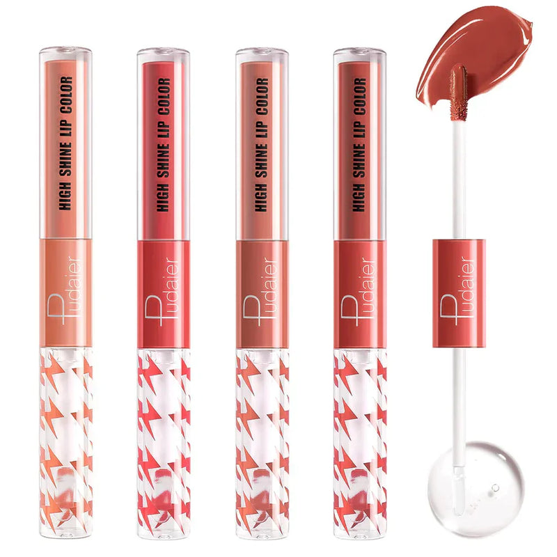 16 Color Double Ended Highlighting Lip Gloss - High-shine, long-lasting lip gloss