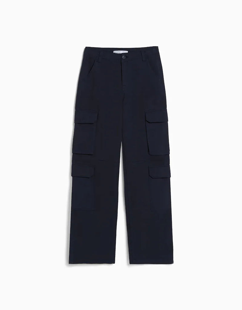 Adjustable Straight Leg Cargo Pants