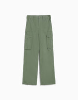 Adjustable Straight Leg Cargo Pants