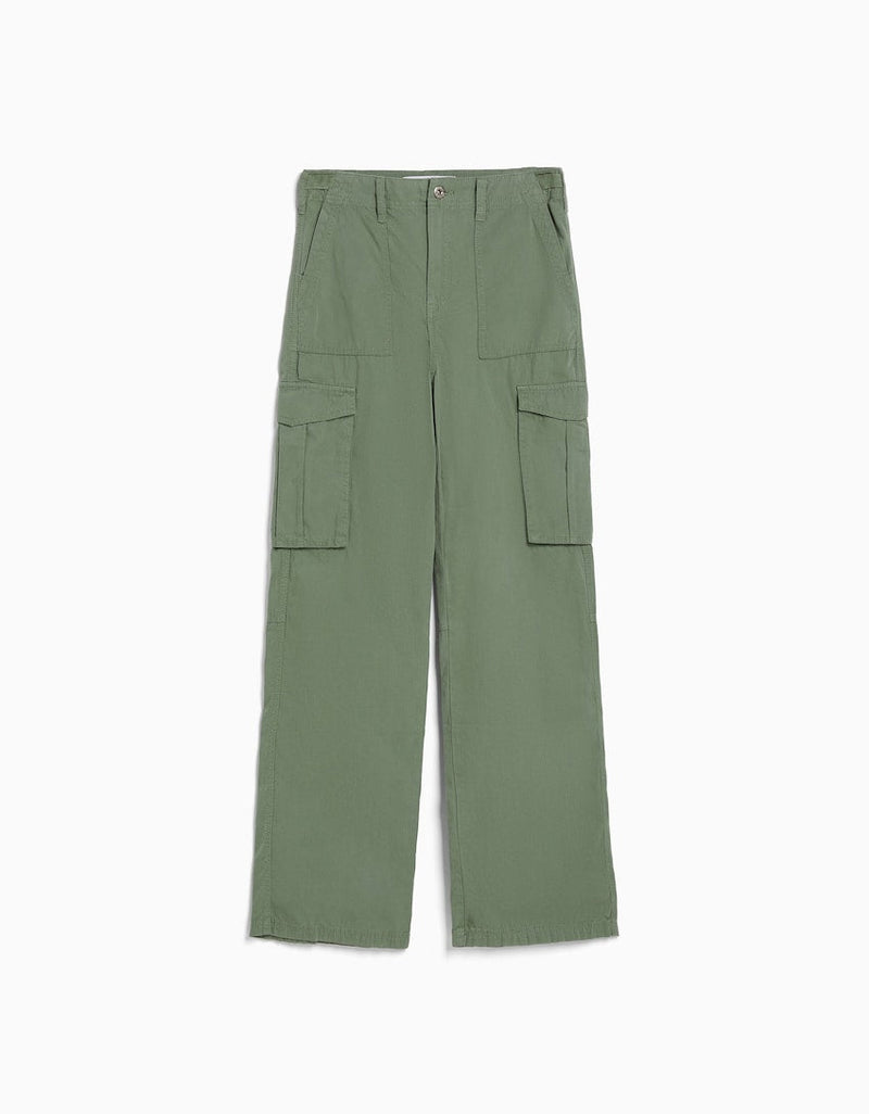 Adjustable Straight Leg Cargo Pants