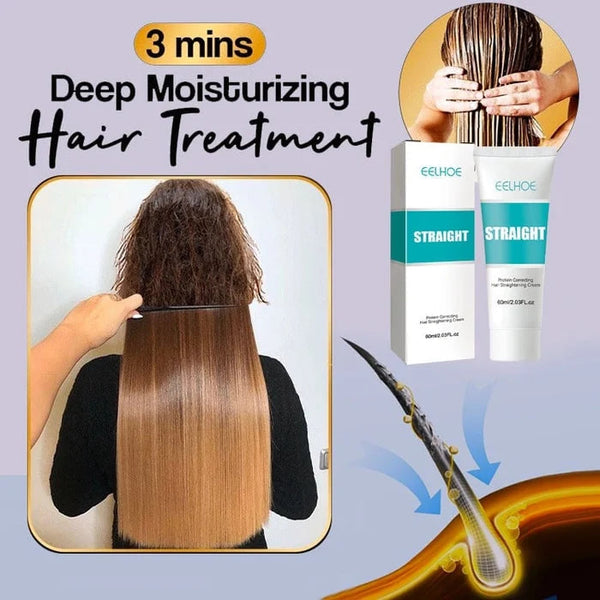 🔥Silk and Keratin Treatment Hair Straightening Cream