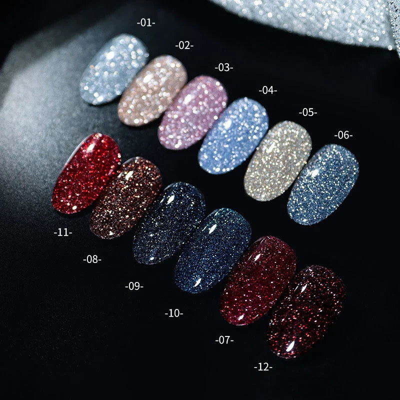 (2024 New Arrival- 45% OFF) High Density Glitter Nail Gel Polish