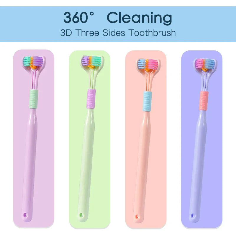 🔥Hot sale -Buy 2 get 1 free🦷Three-sided soft bristle toothbrush