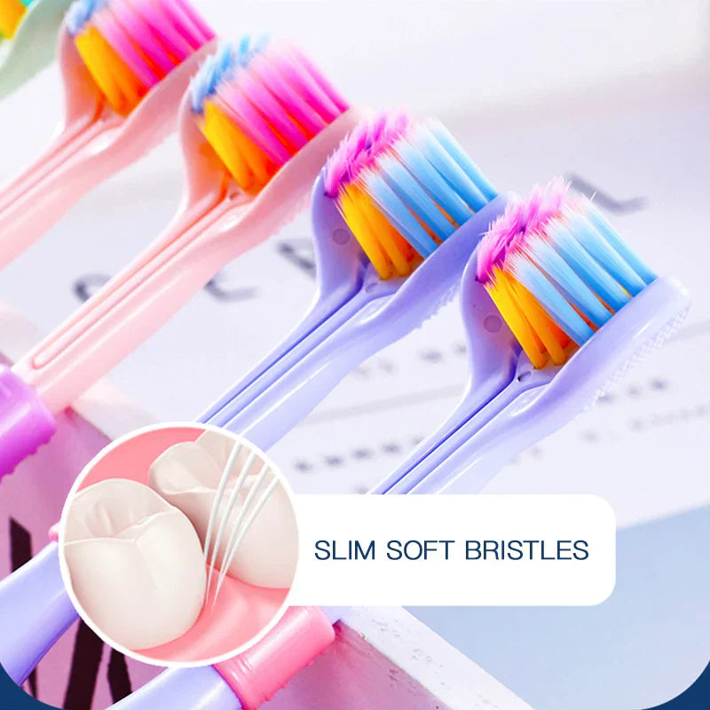 🔥Hot sale -Buy 2 get 1 free🦷Three-sided soft bristle toothbrush