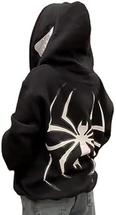 Spider Punk Zip Up Hoodie