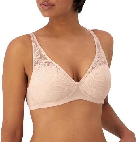 Bali Women's Breathe Modal T-Shirt Bra, Breathable Wireless Bra, Full-Coverage Convertible Bra