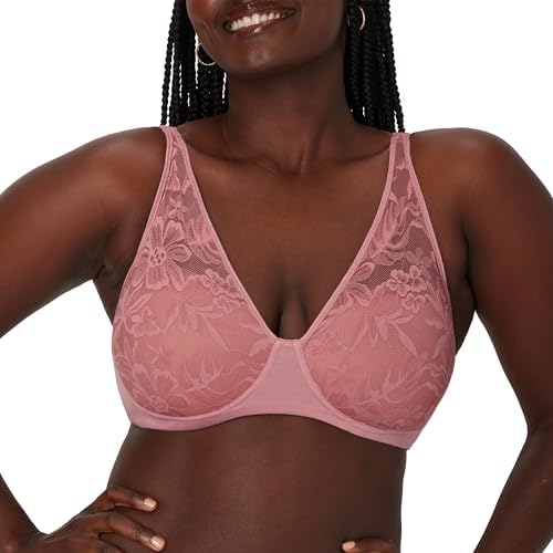 Bali Women's Breathe Modal T-Shirt Bra, Breathable Wireless Bra, Full-Coverage Convertible Bra