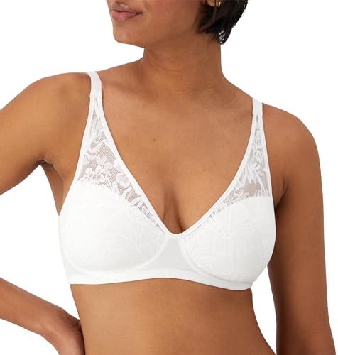 Bali Women's Breathe Modal T-Shirt Bra, Breathable Wireless Bra, Full-Coverage Convertible Bra