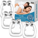 4PCS Magnetic Anti-Snore Device - Snoring Relief Nose Clip with Case