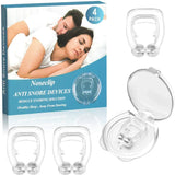 4PCS Magnetic Anti-Snore Device - Snoring Relief Nose Clip with Case