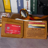 Mum To Son - Never Lose - Genuine Leather Wallet