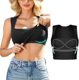 🔥🔥 Last Day 49% Off - U Neck Shapewear Built-in Bra Tank