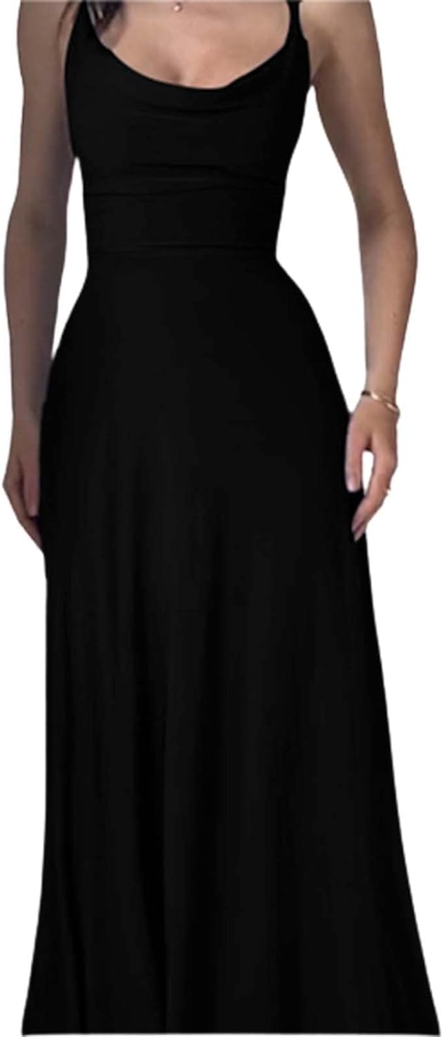 Lulah Drape Maxi Dress with Built-in Bra