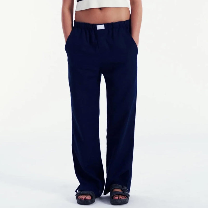 2024 Newest Women Cotton Striped Lounge Pants