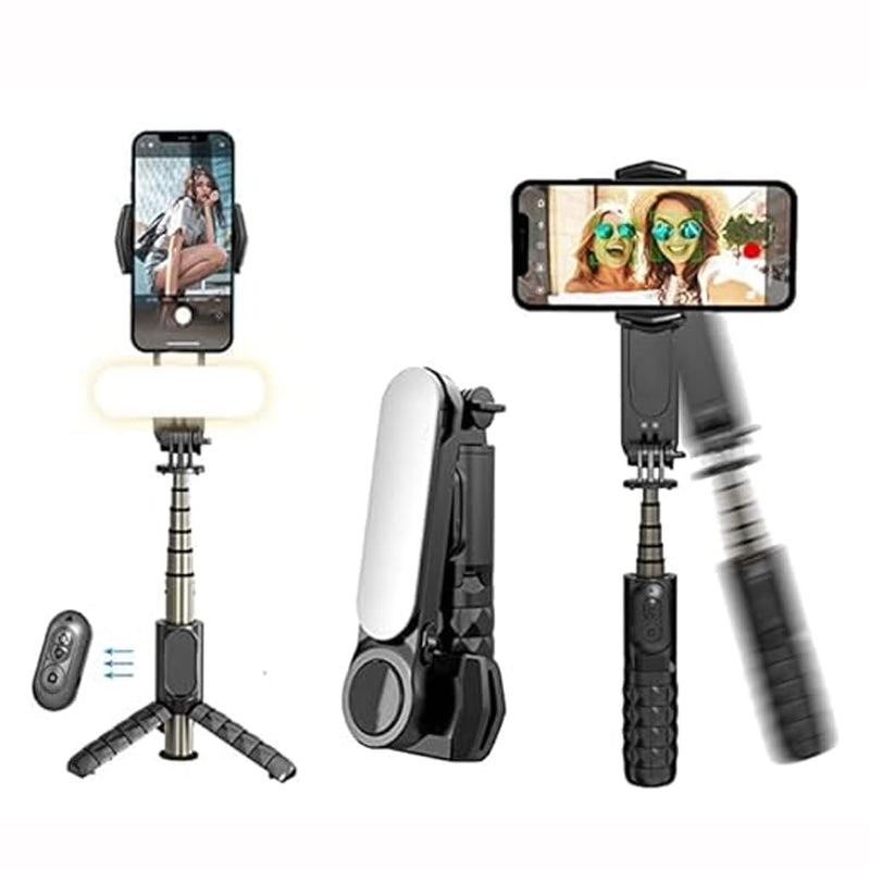 Smartphone Stabilizer Stick 360° Rotation Wireless Control Handheld Extendable Selfie Stick Tripod