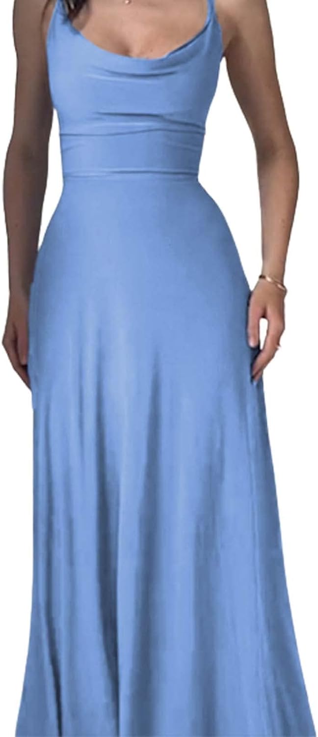 Lulah Drape Maxi Dress with Built-in Bra