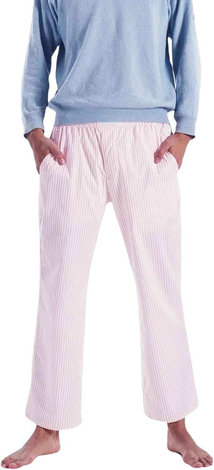 2024 Newest Women Cotton Striped Lounge Pants