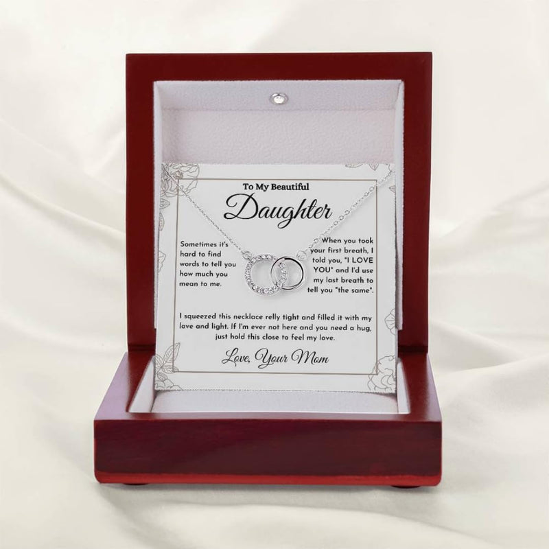 Beautiful Daughter Necklace - Custom Jewelry Gift from Mom-