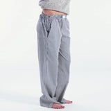 2024 Newest Women Cotton Striped Lounge Pants