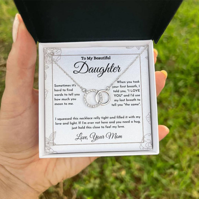 Beautiful Daughter Necklace - Custom Jewelry Gift from Mom-