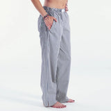 2024 Newest Women Cotton Striped Lounge Pants