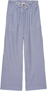 2024 Newest Women Cotton Striped Lounge Pants