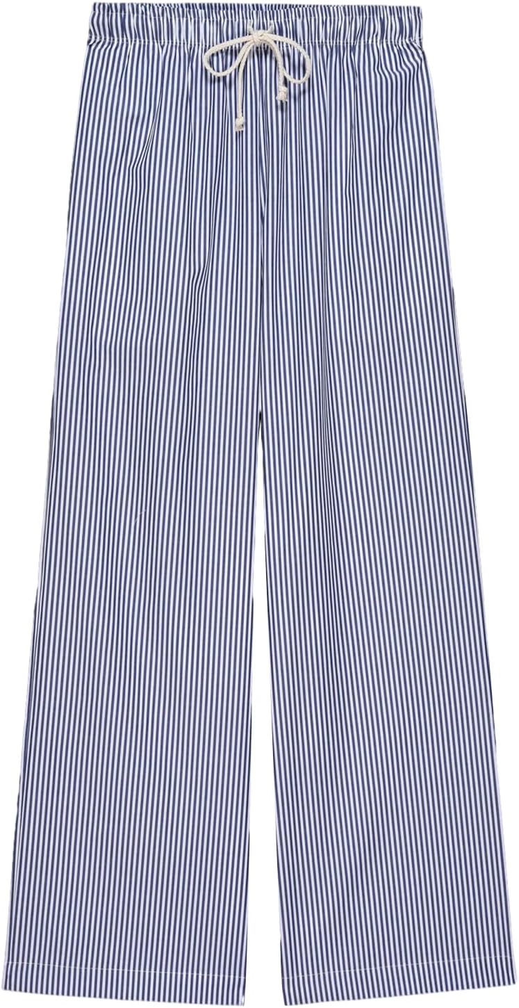 2024 Newest Women Cotton Striped Lounge Pants