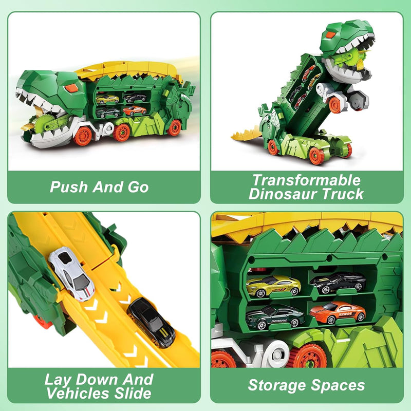 🔥49% OFF🔥Transport Dinosaur Truck with Foldable Sliding