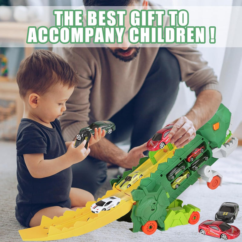 🔥49% OFF🔥Transport Dinosaur Truck with Foldable Sliding