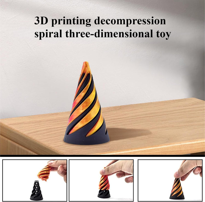 3D Printed Spiral Cone Fidget Toy 💝