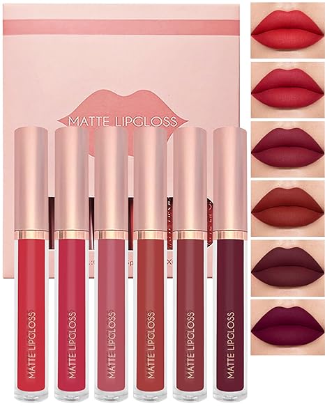 2024 New Nude Lipgloss Set Kaca Lip Set(5PCS)