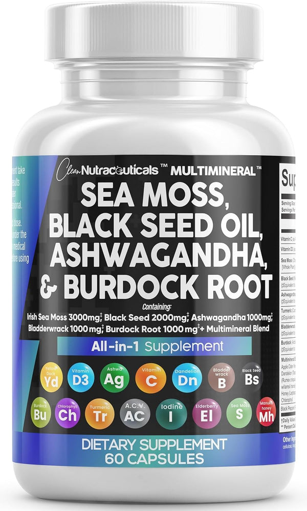 Black Seed Oil Ashwagandha Nutritional Capsules