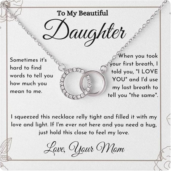 Beautiful Daughter Necklace - Custom Jewelry Gift from Mom-