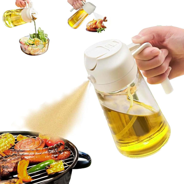 2-in-1 Glass Oil Sprayer and Dispenser