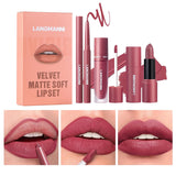 Six-color Lip Set Lip Liner Lipstick Liquid Lipstick Set