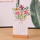 2025 Bloomy Flowers Desk Calendar📅