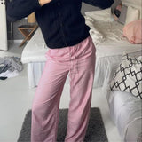 2024 Newest Women Cotton Striped Lounge Pants