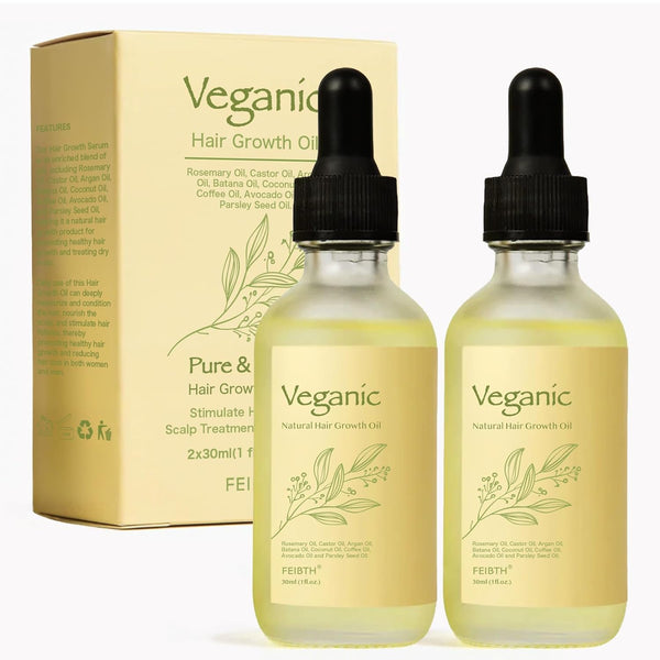 2pcs Veganic Hair Growth Oil