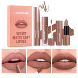 Six-color Lip Set Lip Liner Lipstick Liquid Lipstick Set