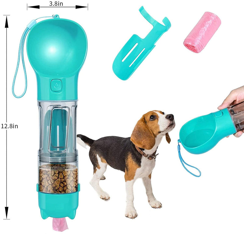 4 in 1 Portable Dog Travel Water Bottle