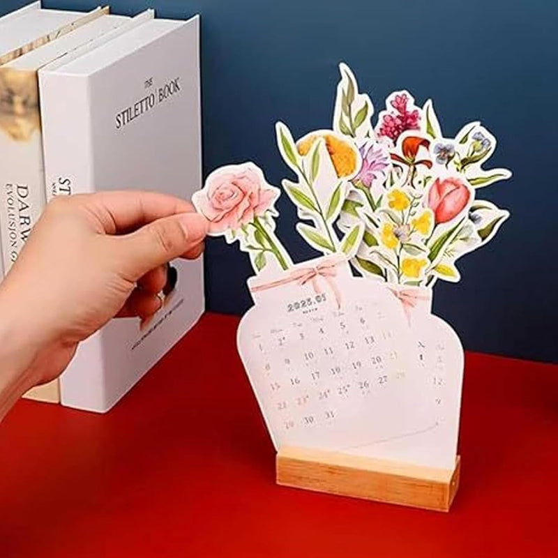 2025 Bloomy Flowers Desk Calendar📅