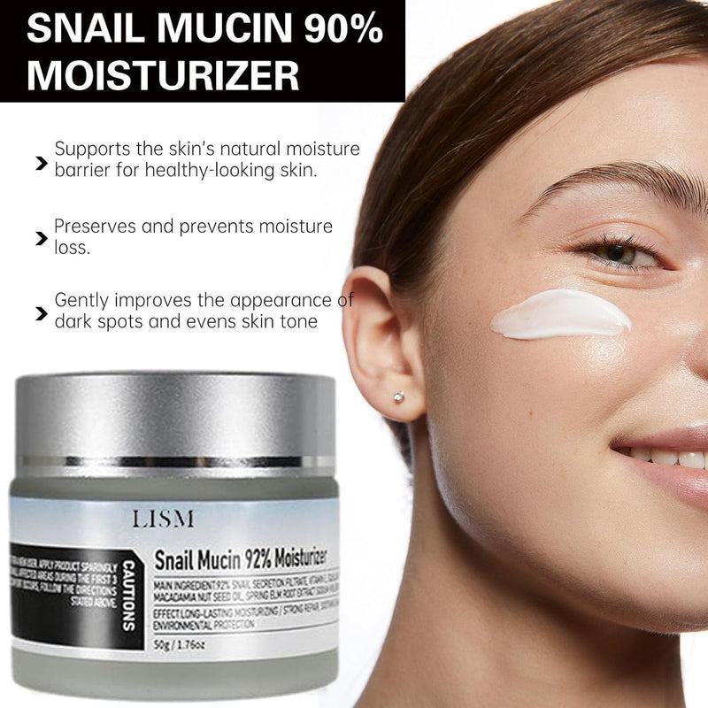 LISM Snail Mucin 92% Moisturizer Daily Face Gel Cream