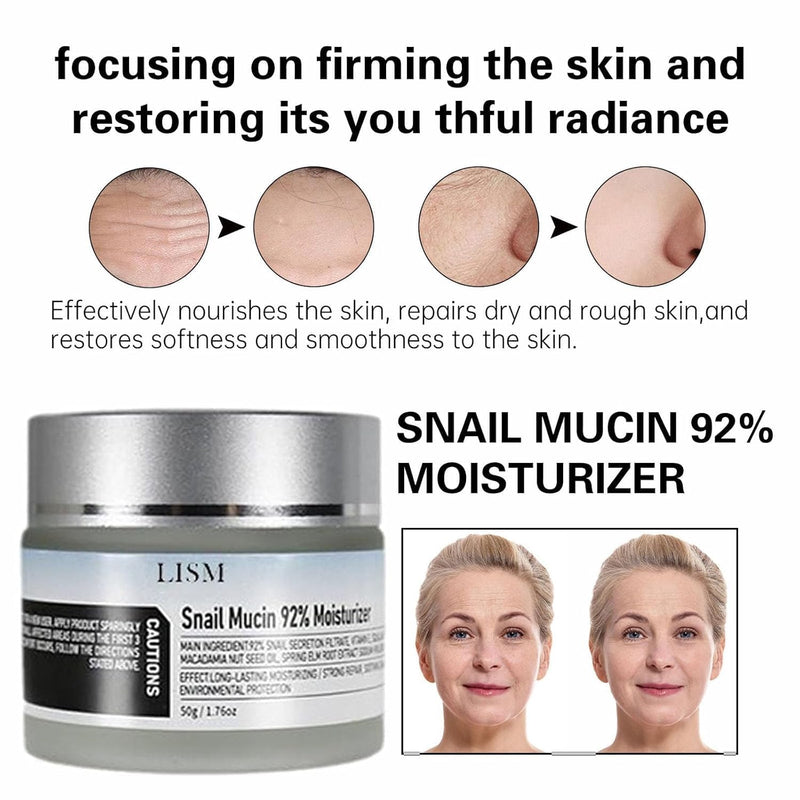 LISM Snail Mucin 92% Moisturizer Daily Face Gel Cream