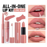 Six-color Lip Set Lip Liner Lipstick Liquid Lipstick Set