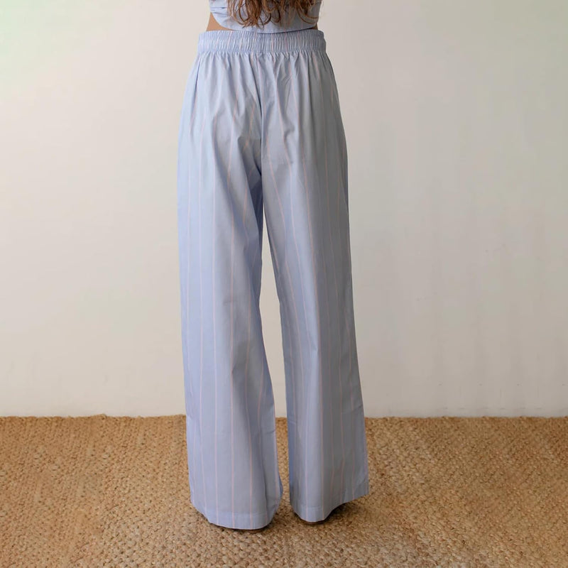 2024 Newest Women Cotton Striped Lounge Pants