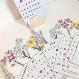 2025 Bloomy Flowers Desk Calendar📅