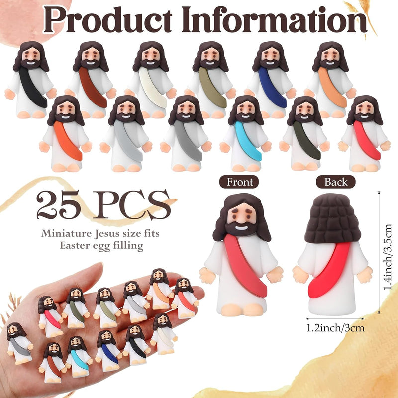 25Pcs Mini Jesus Figures Original Design