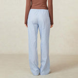 2024 Newest Women Cotton Striped Lounge Pants