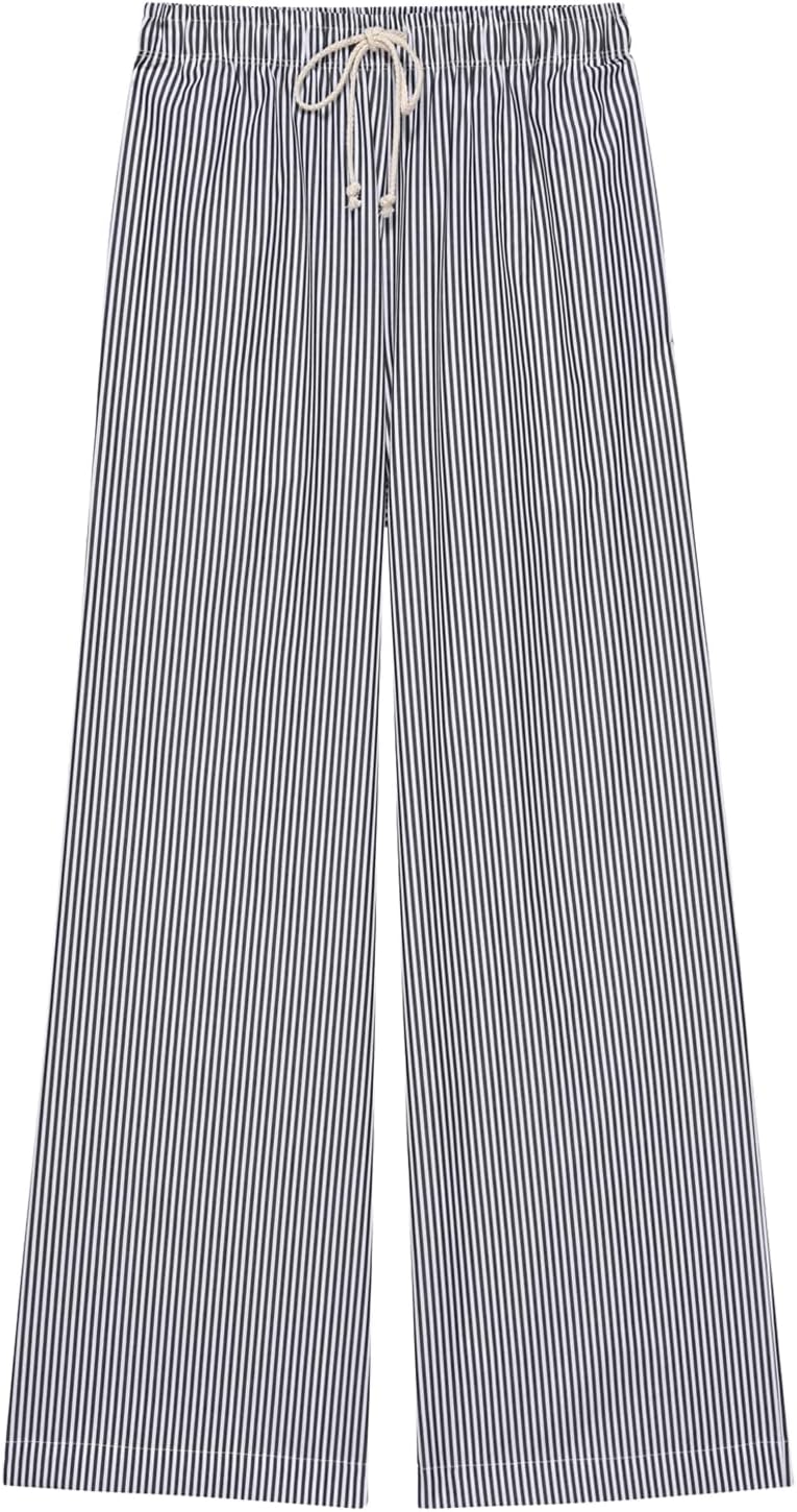 2024 Newest Women Cotton Striped Lounge Pants