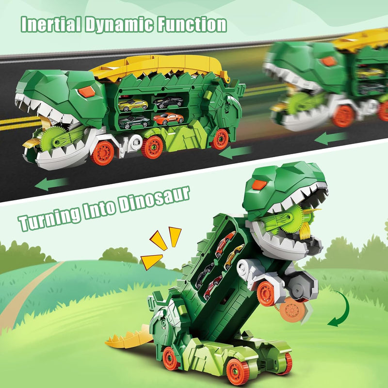 🔥49% OFF🔥Transport Dinosaur Truck with Foldable Sliding